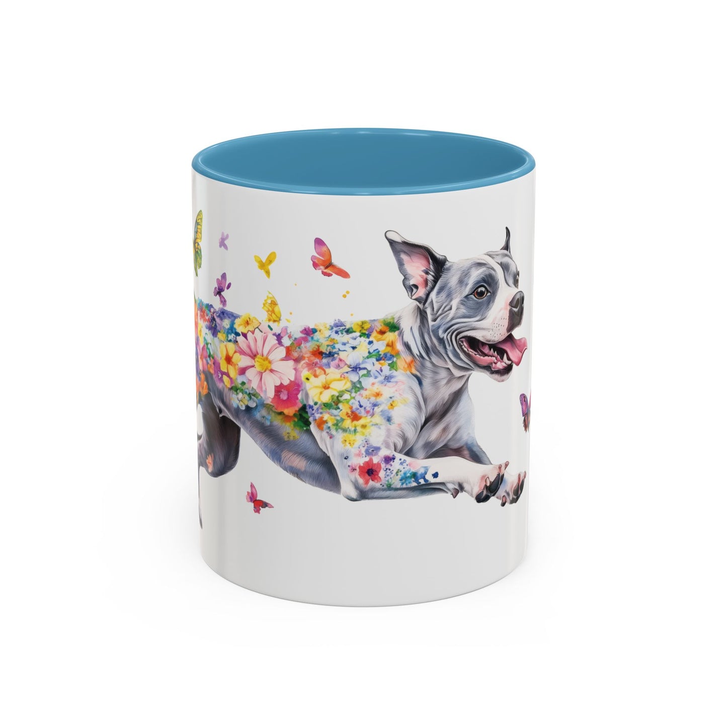 Staffordshire Terrier Personalized Accent Mugs, 11oz