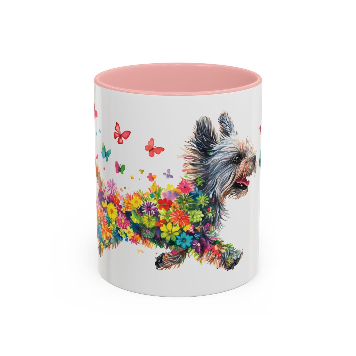 Yorkshire Terrier Personalized Accent Mugs, 11oz