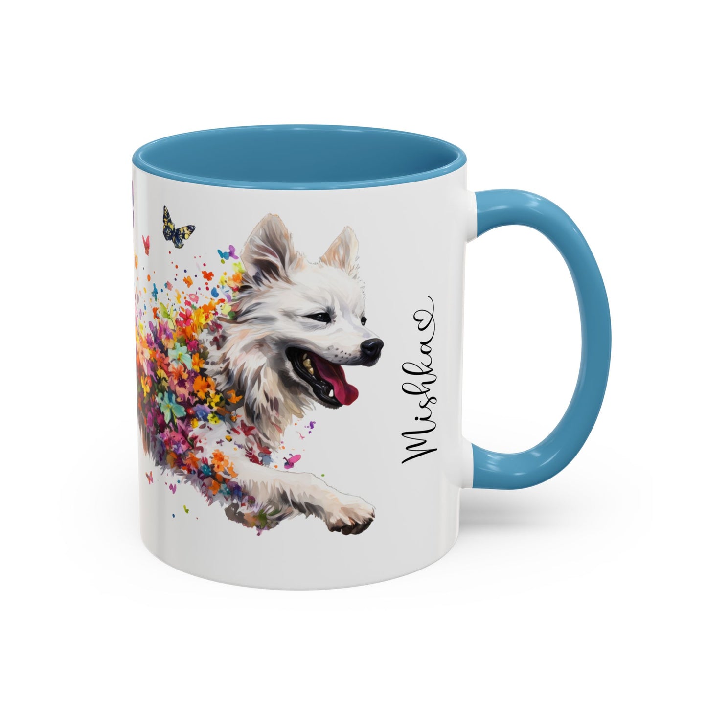 Samoyed Colorful Accent Mugs, 11oz