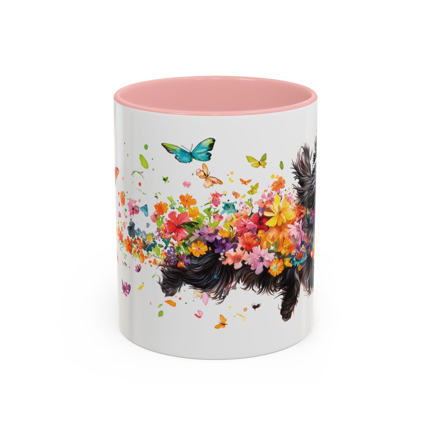 Peekingese #4 Personalized Accent Mugs, 11oz