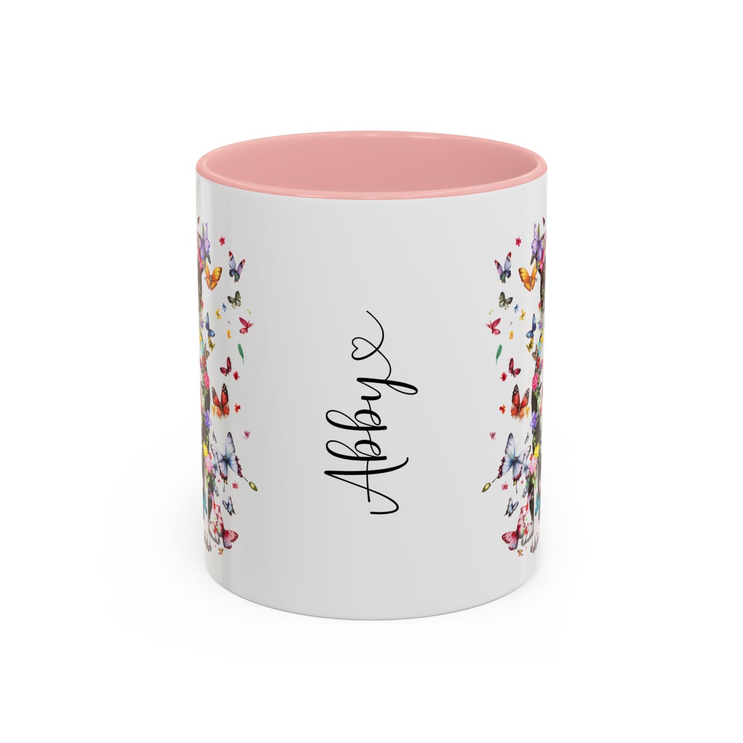 Box Terrier Personalized Colorful Accent Mugs, 11oz