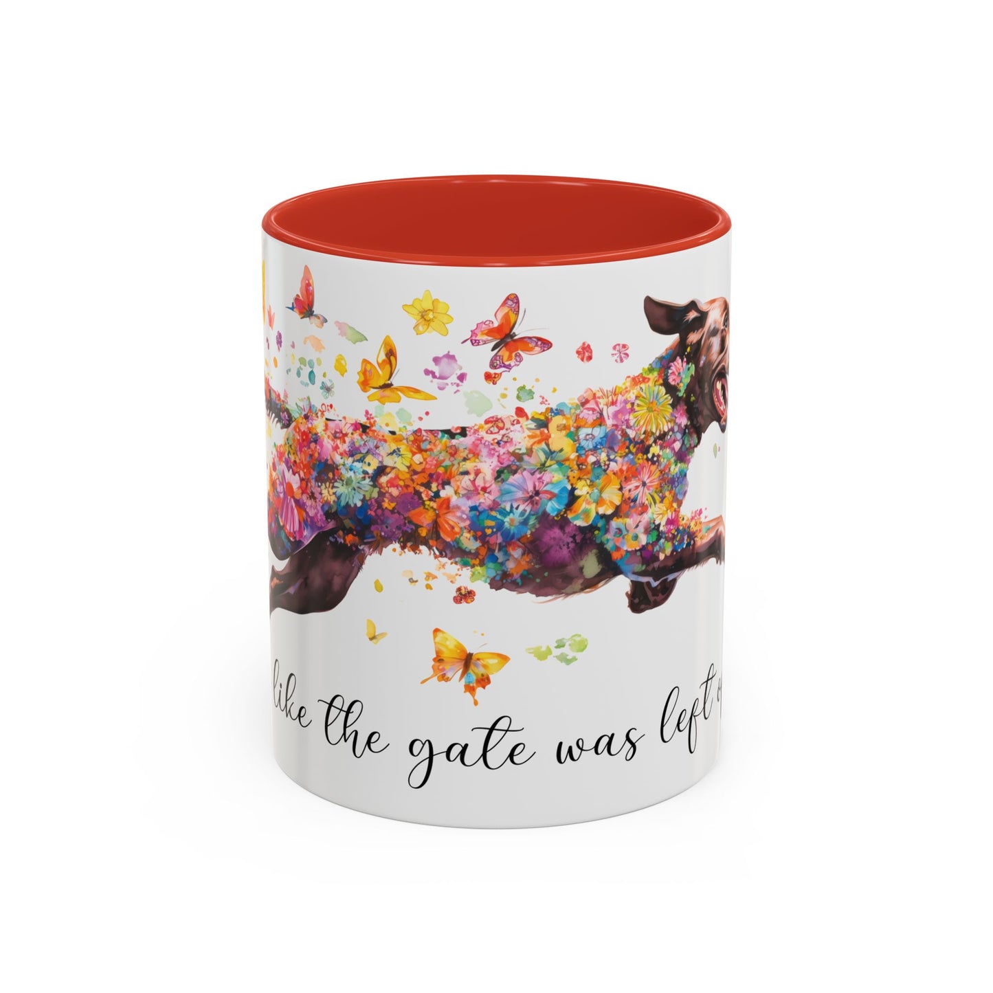Labrador #1 “Live like the gate was left open" Accent Mugs, 11oz