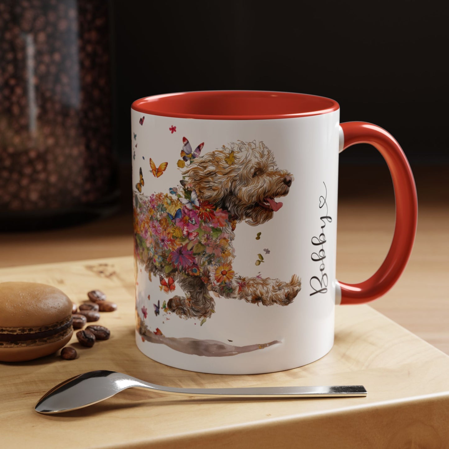 Lagotto Romagnolo #1 Personalized Accent Mugs, 11oz
