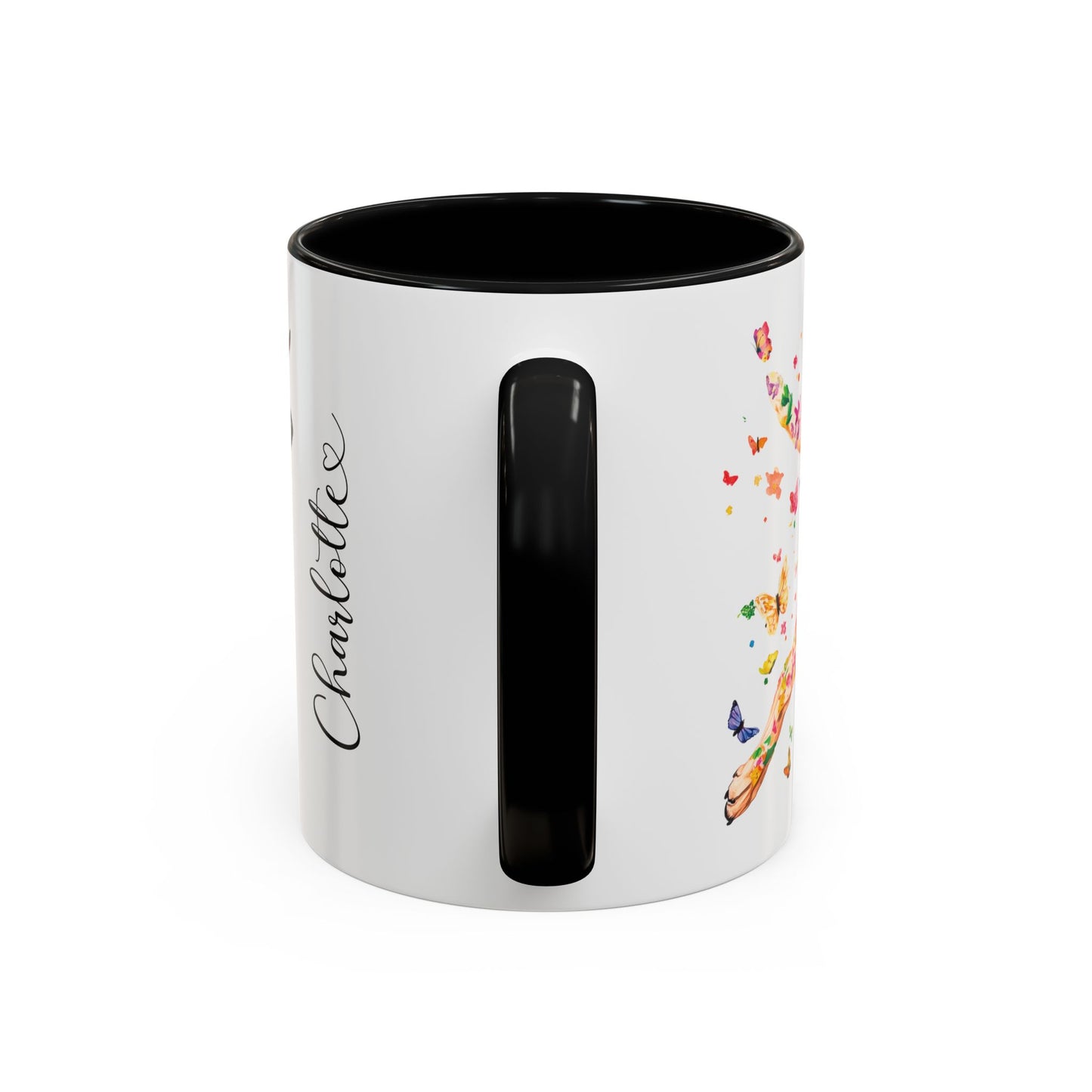 Black Mouth Cur Personalized Accent Mugs, 11oz