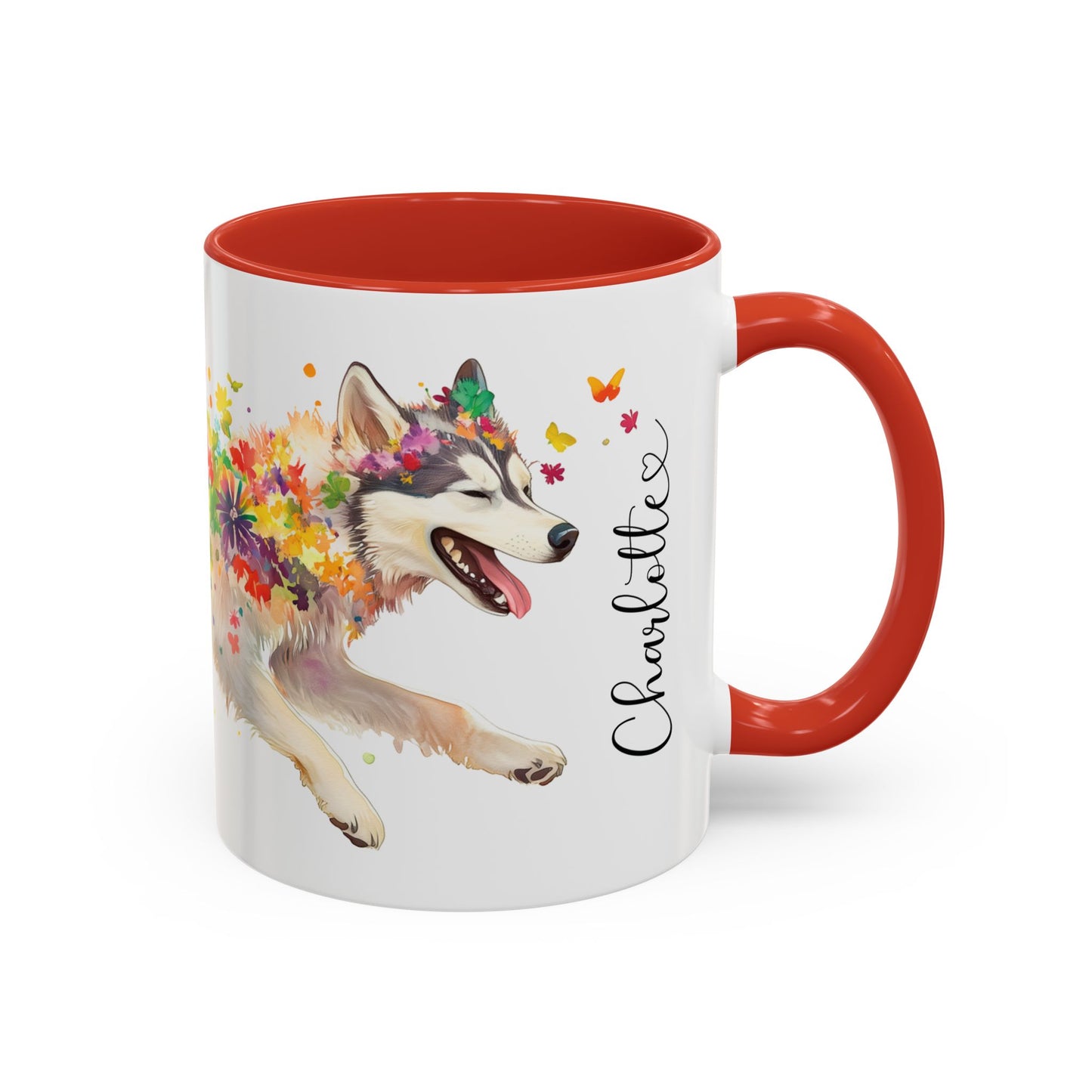 Malamute Personalized Accent Mugs, 11oz