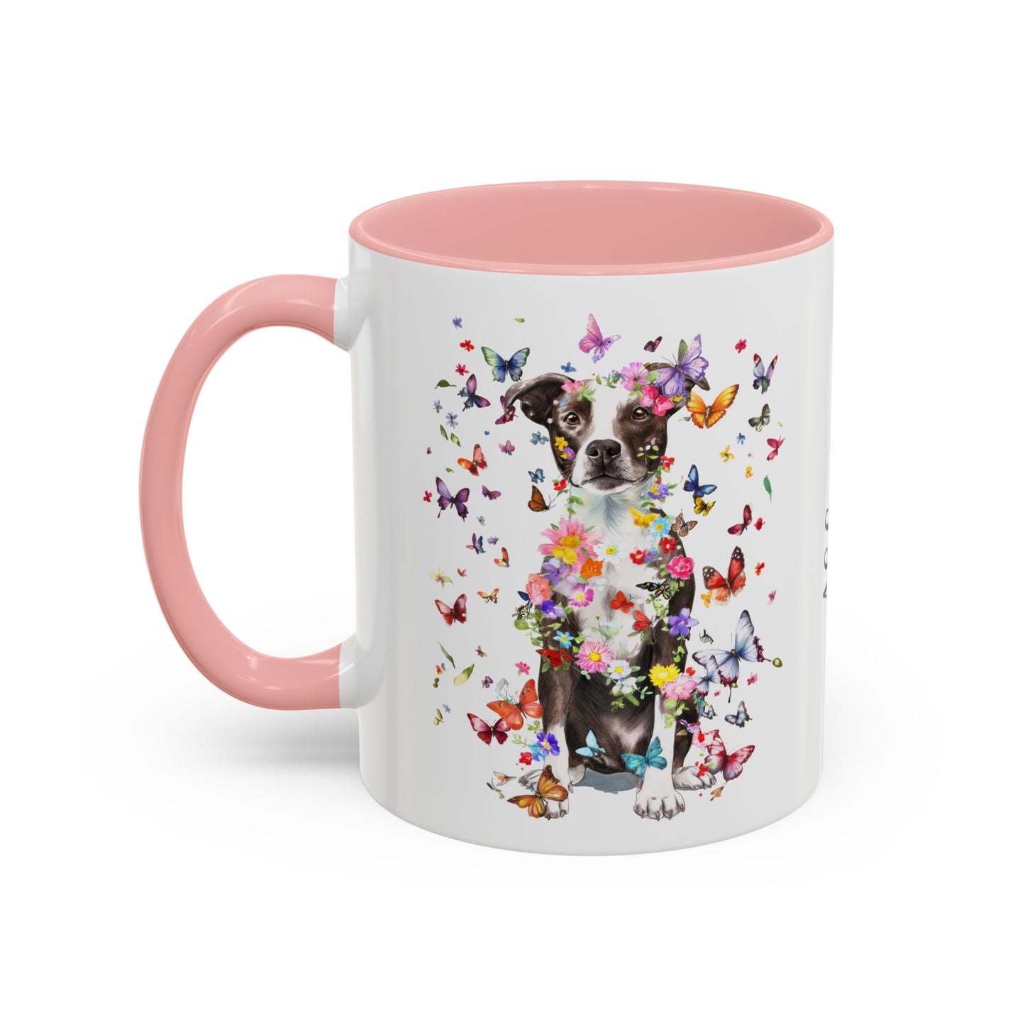 Box Terrier Personalized Colorful Accent Mugs, 11oz