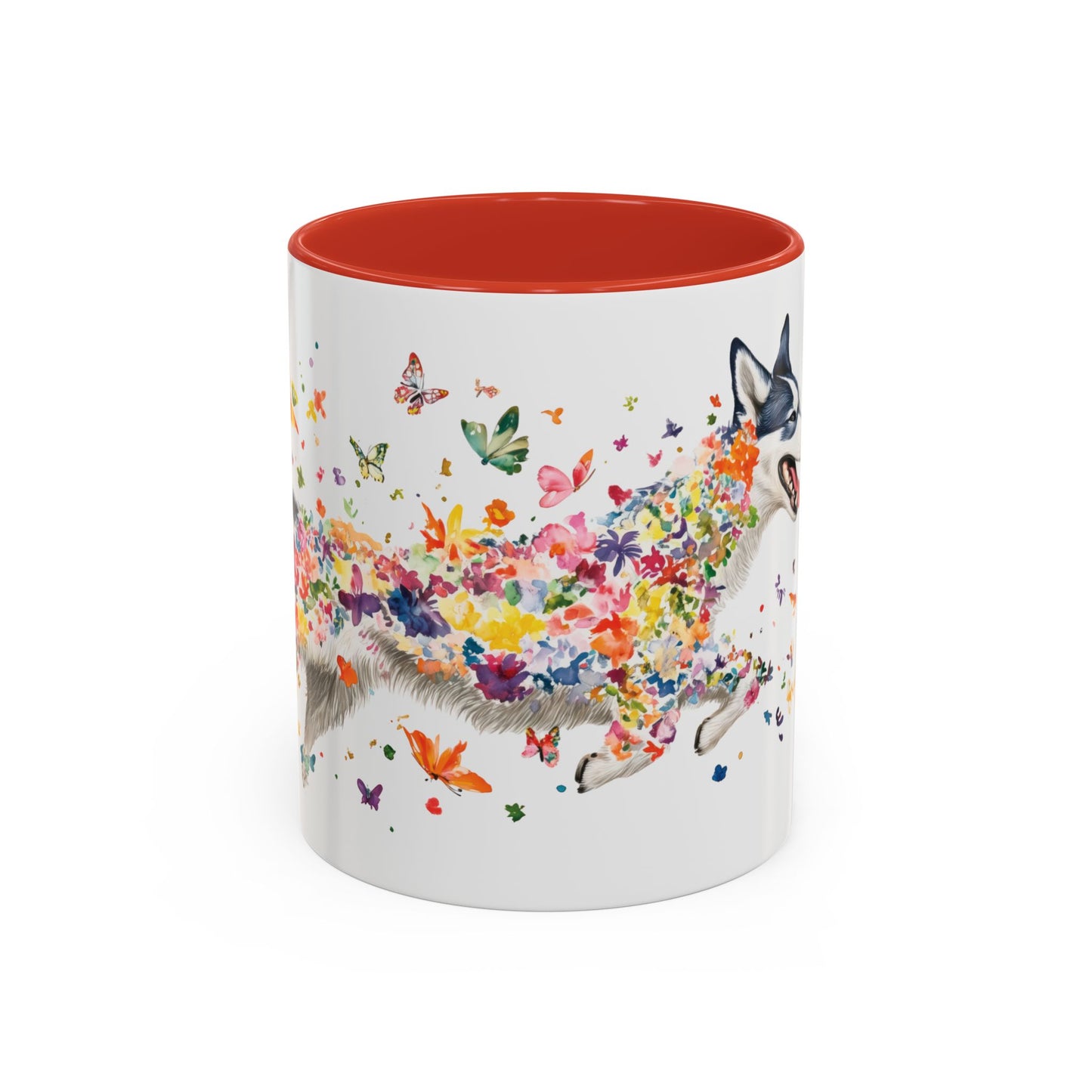 Husky #2 Personalized Accent Mugs, 11oz