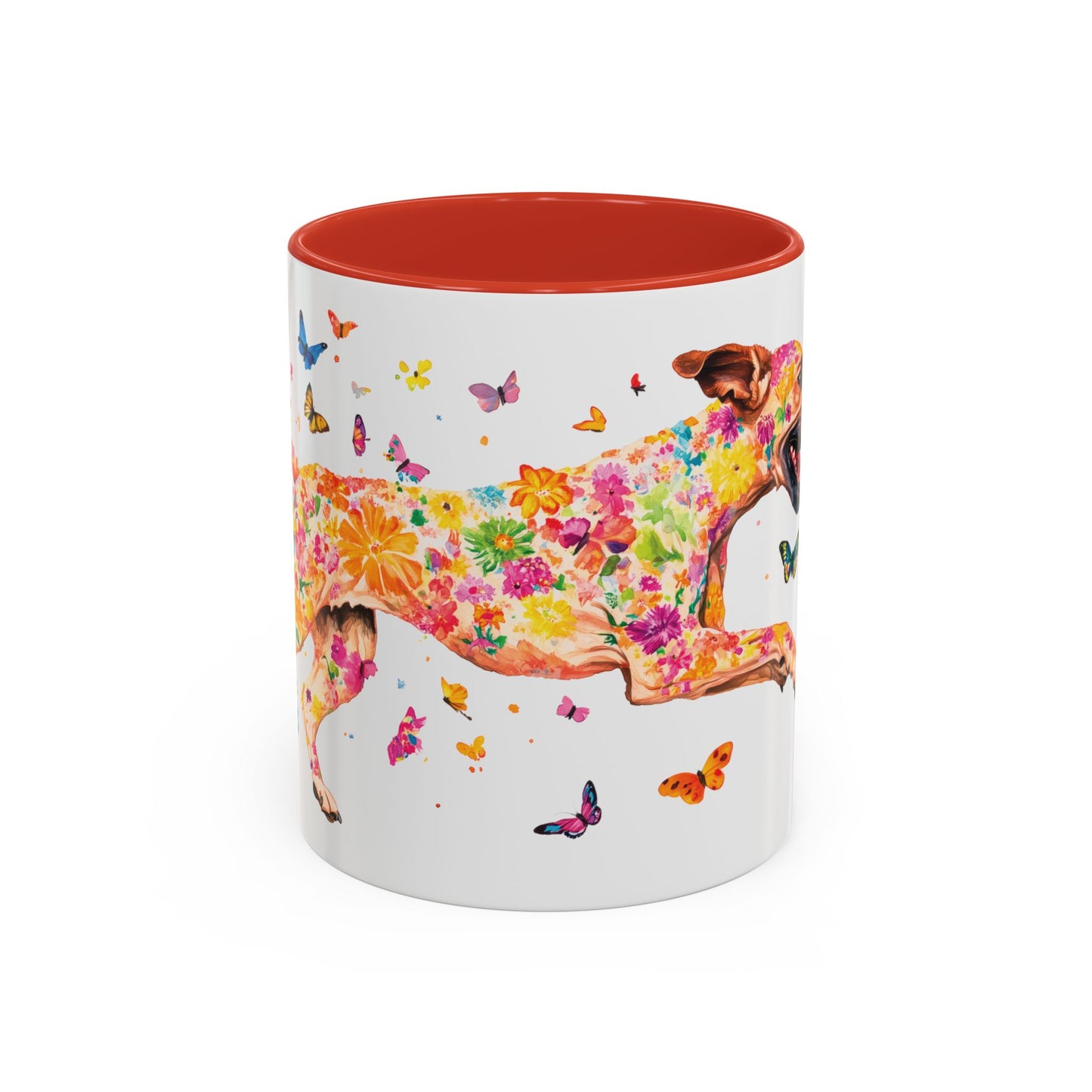 Black Mouth Cur Personalized Accent Mugs, 11oz