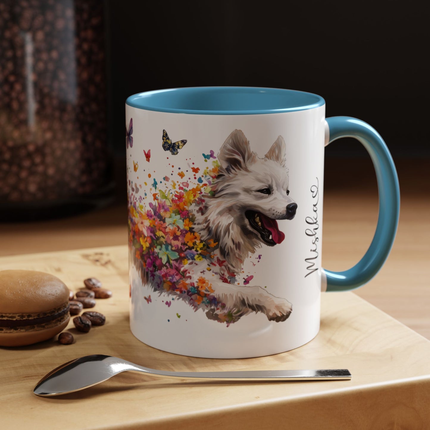 Samoyed Colorful Accent Mugs, 11oz