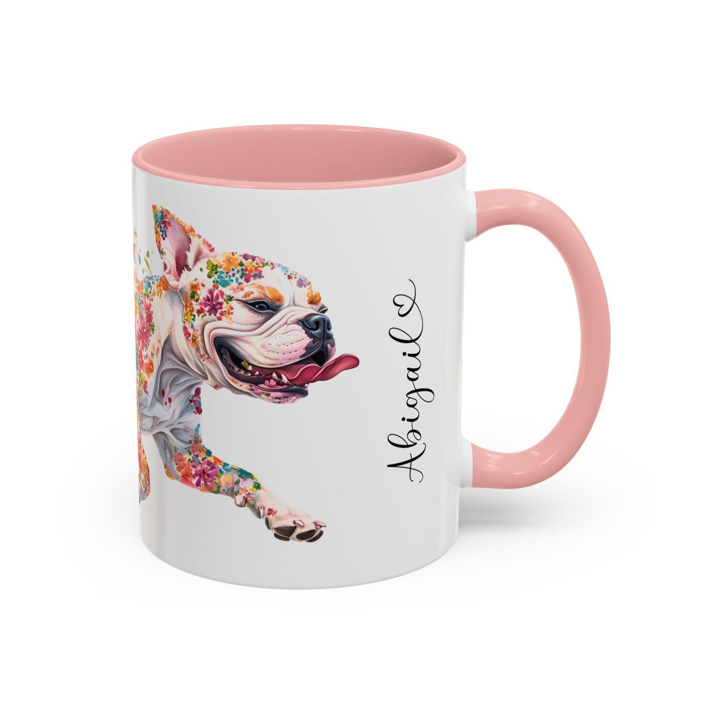 American Bulldog Personalized Accent Mugs, 11oz