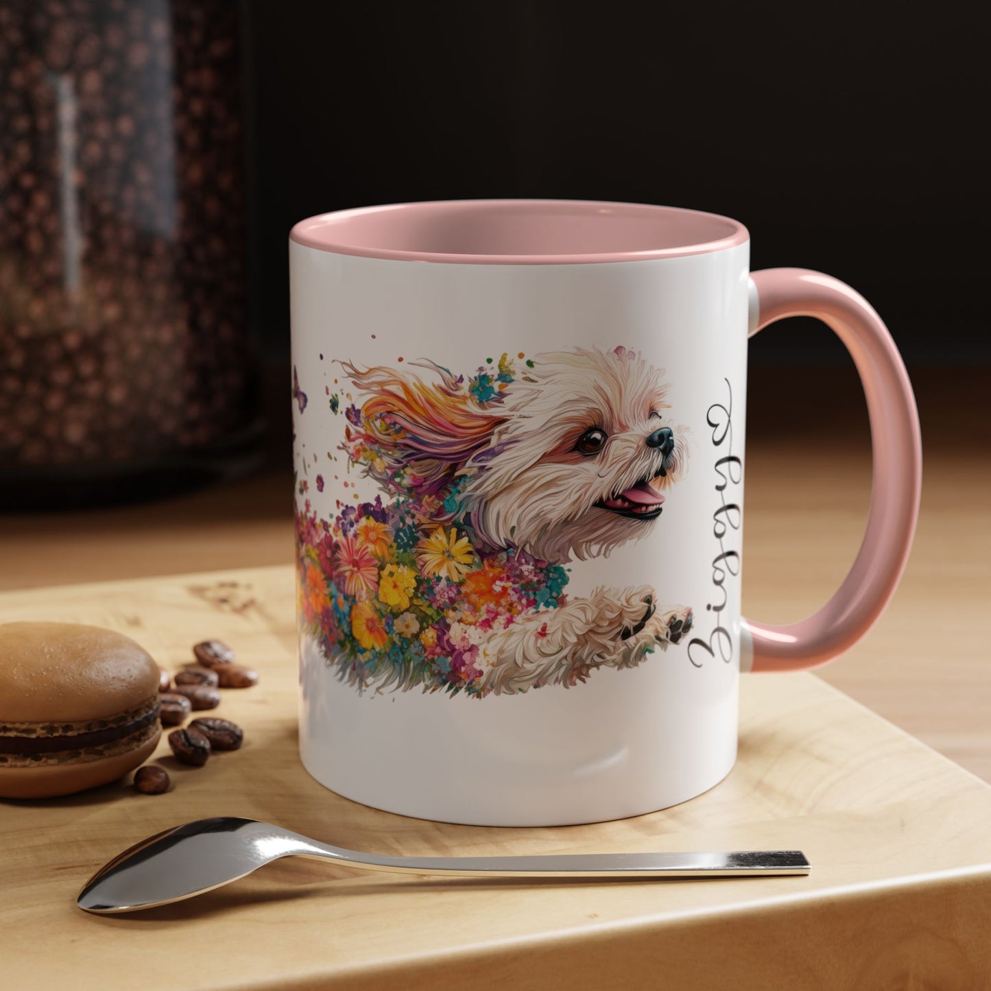 Shih Tzu Personalized Accent Mugs, 11oz