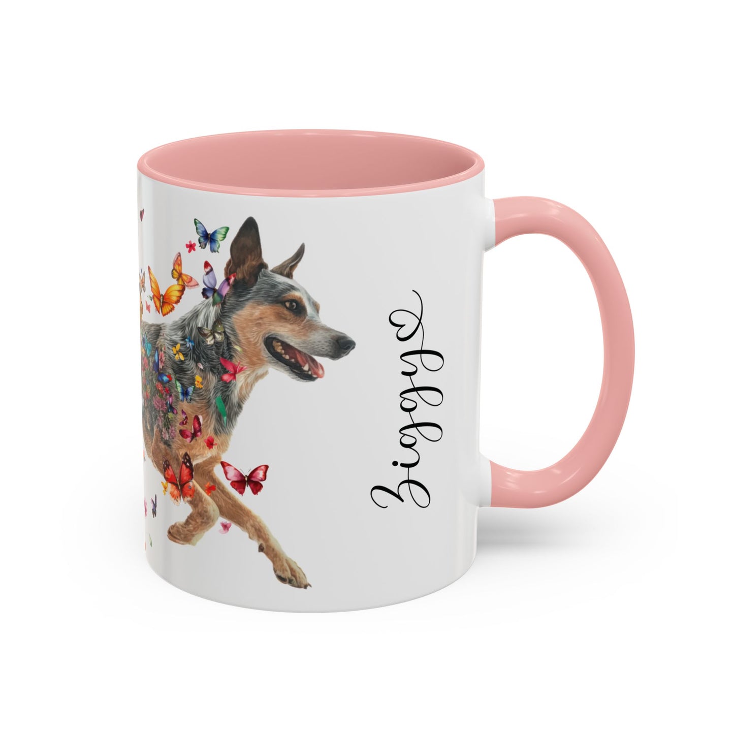 Blue Heeler Personalized Accent Mugs, 11oz