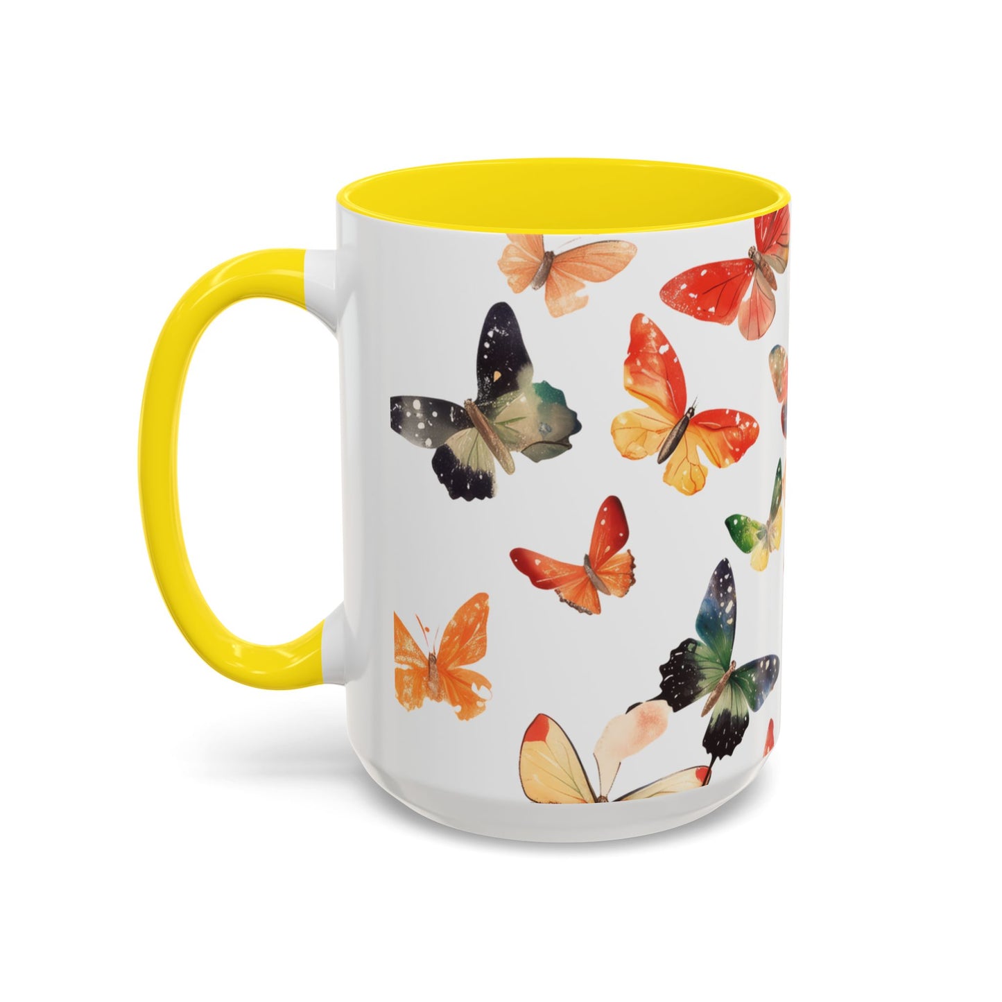 Butterfly Accent Mugs, 11oz & 15oz - USA ONLY