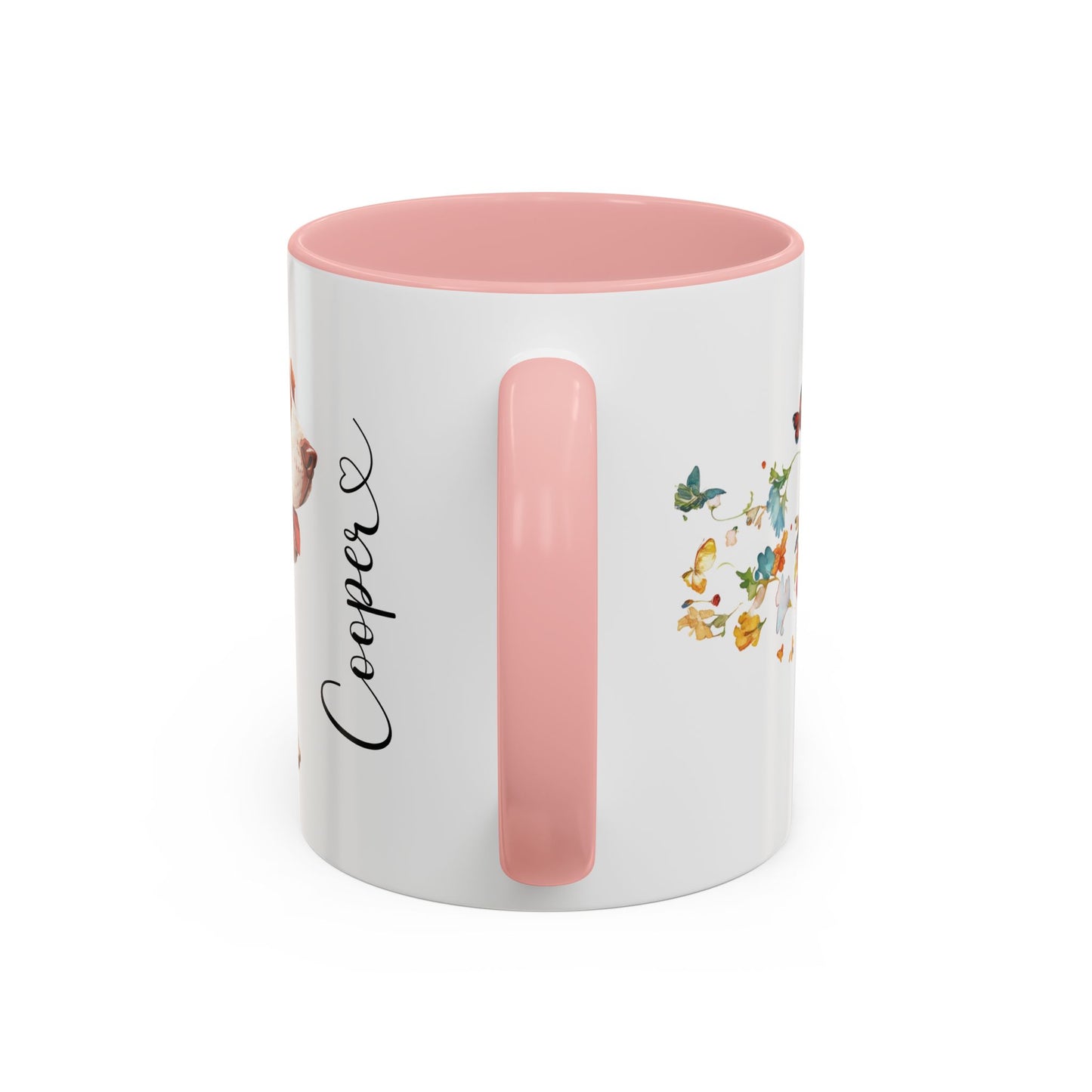 Basset Hound #2 Personalized Accent Mugs, 11oz
