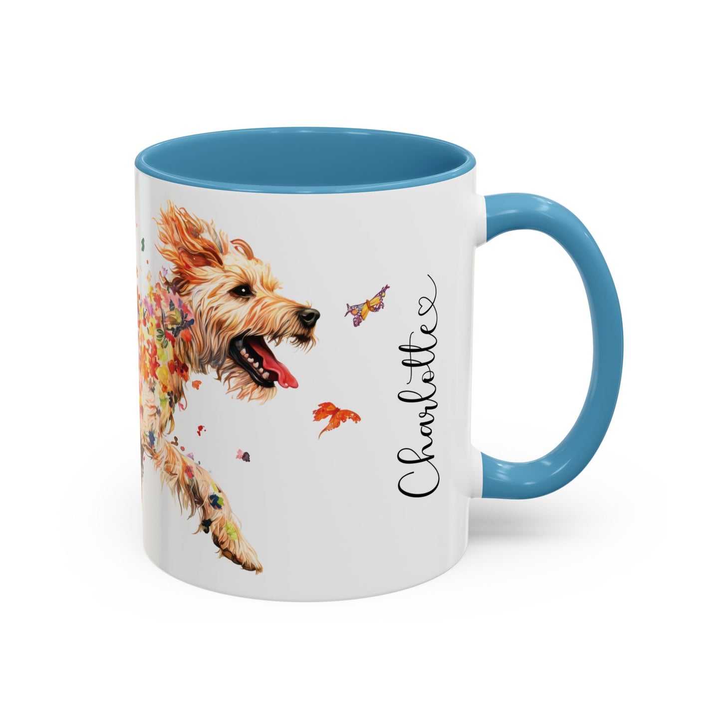 Otterhound Personalized Accent Mugs, 11oz