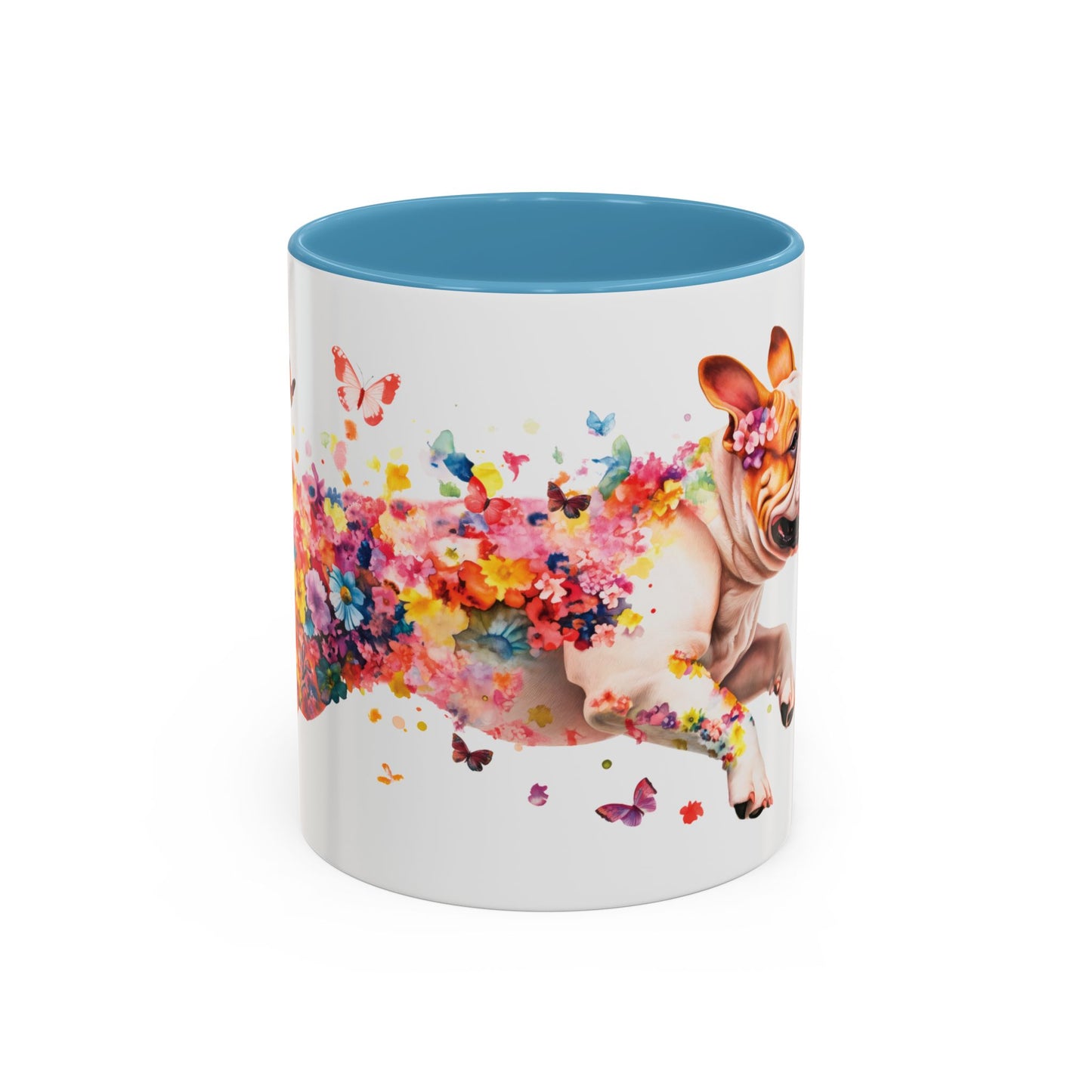 British/English Bulldog Personalized Accent Mugs, 11oz