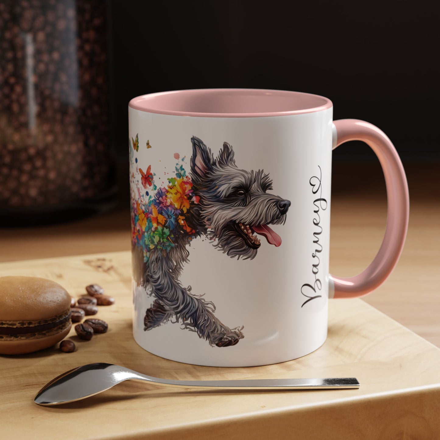 Schnauzer Personalized Accent Mugs, 11oz