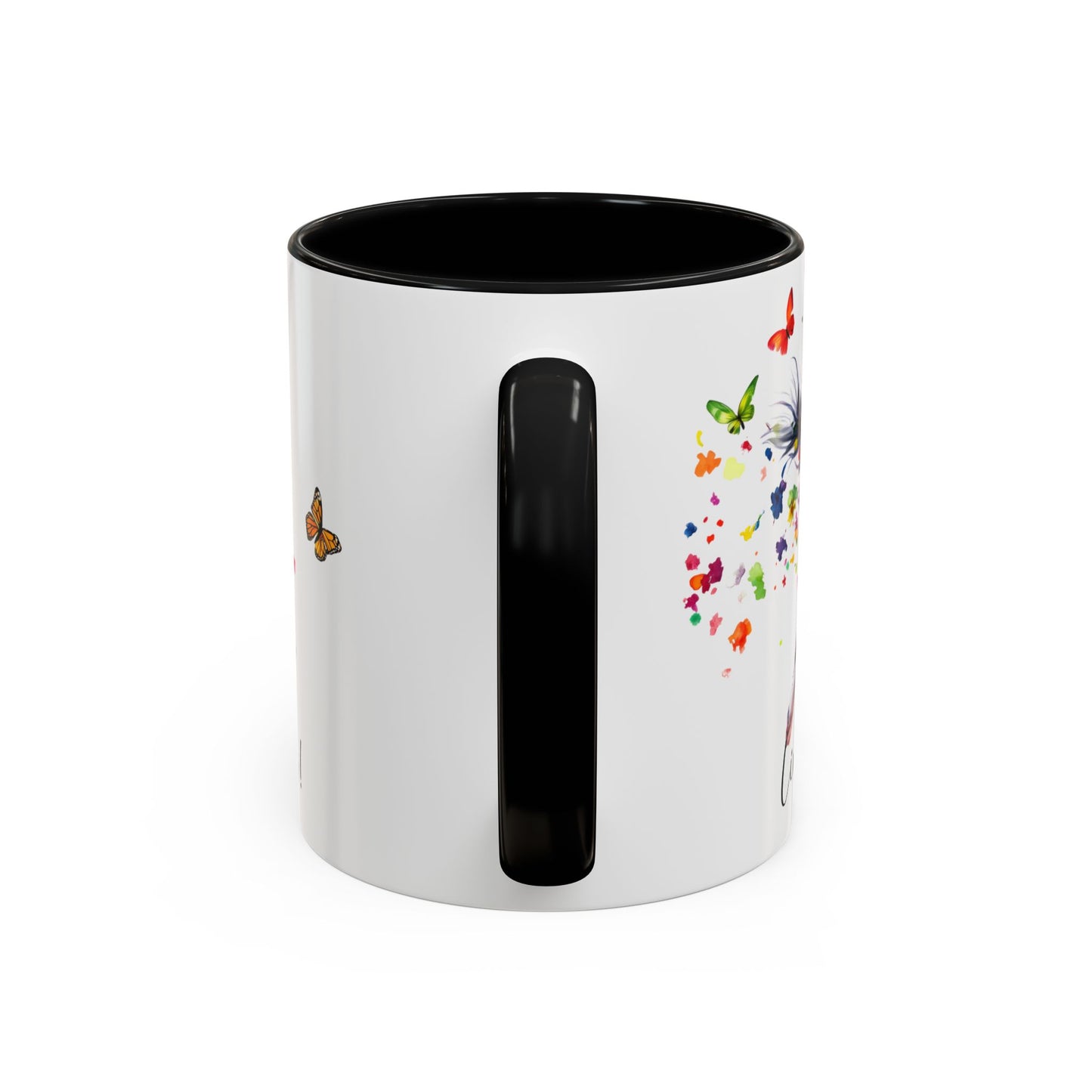 Border Collie, Live like the gate was left open, Colorful Accent Mugs, 11oz