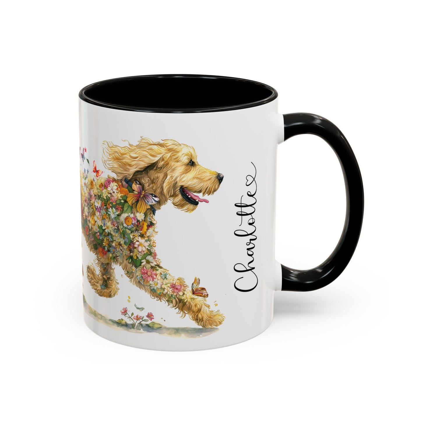 Golden Doodle/Groodle #3 Retriever Personalized Accent Mugs, 11oz