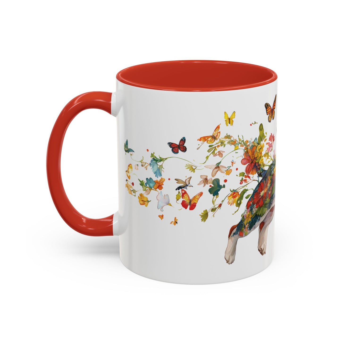Basset Hound #2 Personalized Accent Mugs, 11oz