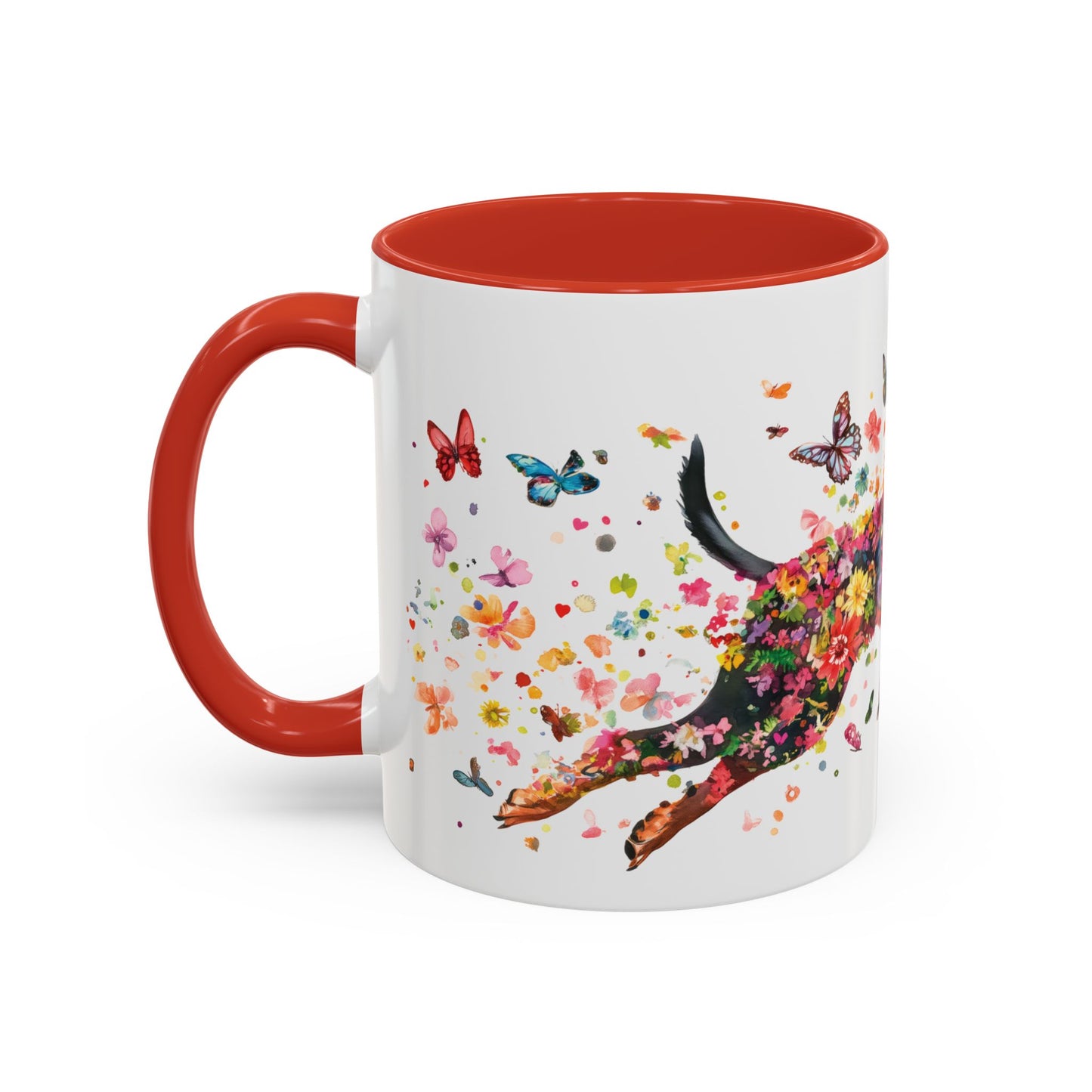 British Manchester Terrier Personalized Accent Mugs, 11oz