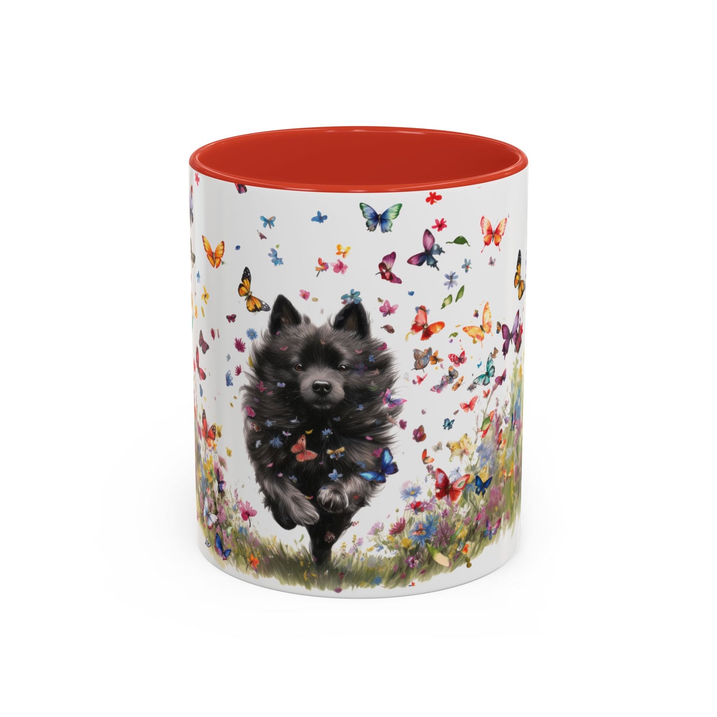 Schipperke #2 Personalized Accent Mugs, 11oz