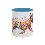 White Boxer Personalized Accent Mugs, 11oz