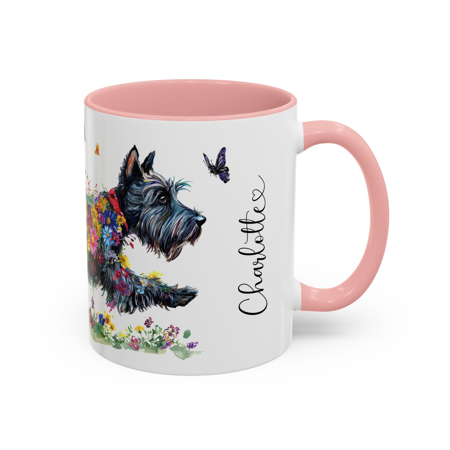 Scottish Terrier #2 Retriever Personalized Accent Mugs, 11oz