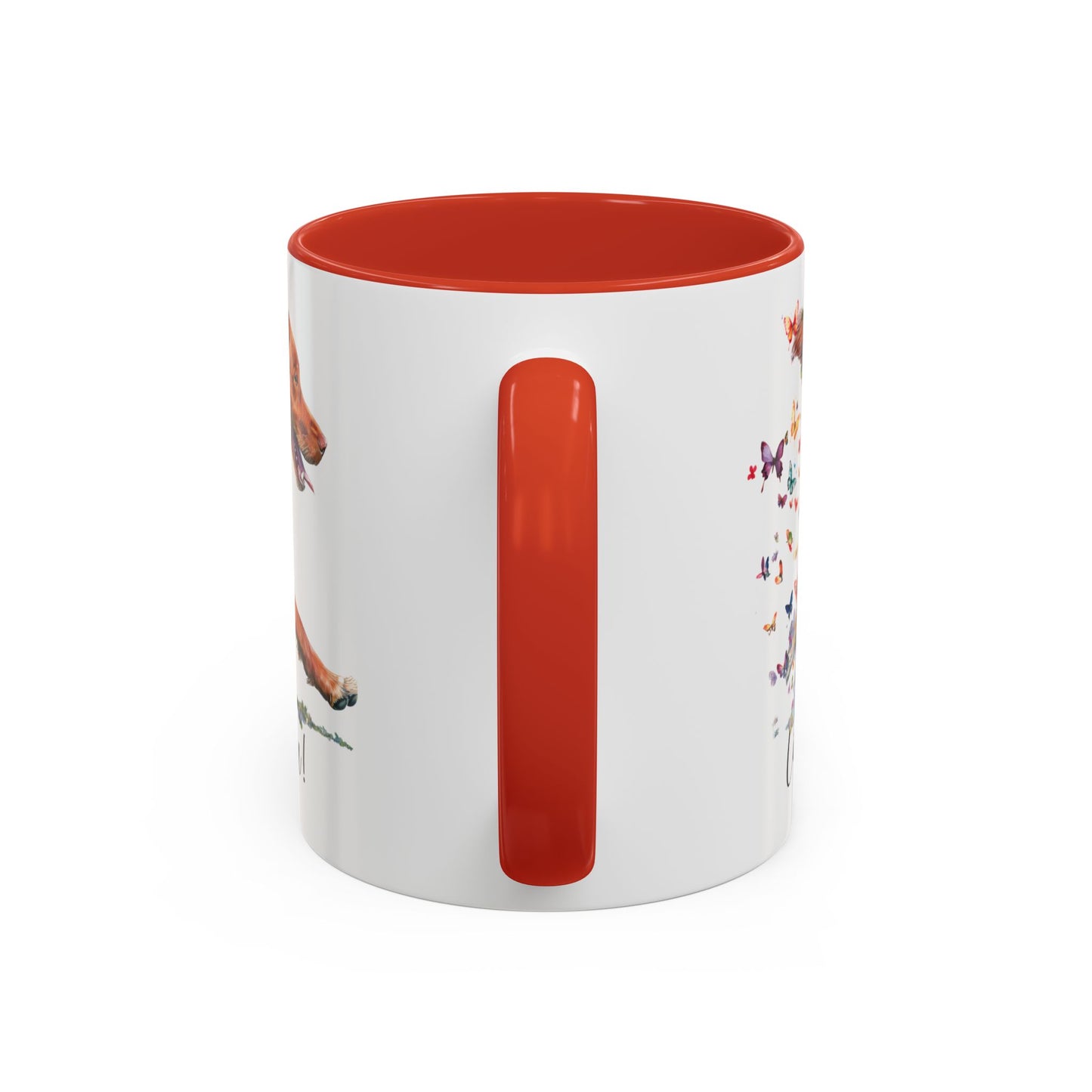 Nova Scotia Duck Tolling Retriever “Live like the gate was left open" Accent Mugs, 11oz