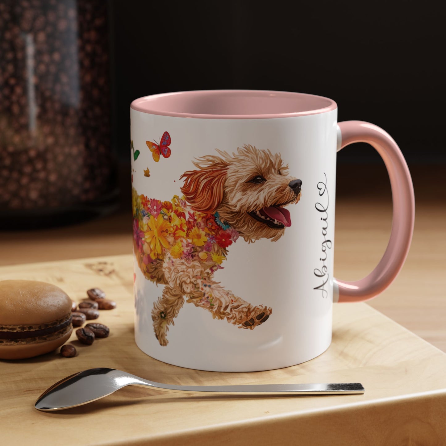 Cavoodle/Cavapoo Personalized Accent Mugs, 11oz