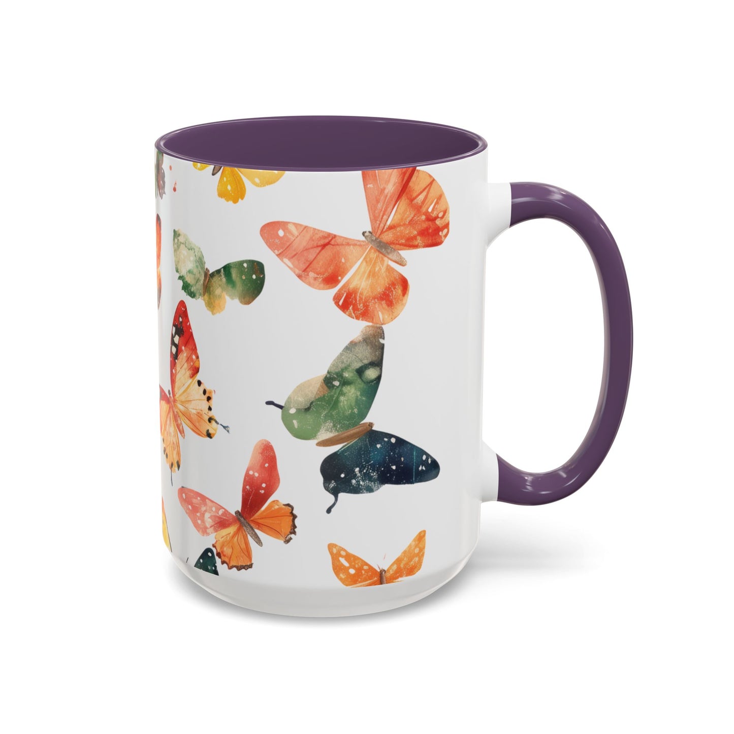 Butterfly Accent Mugs, 11oz & 15oz - USA ONLY