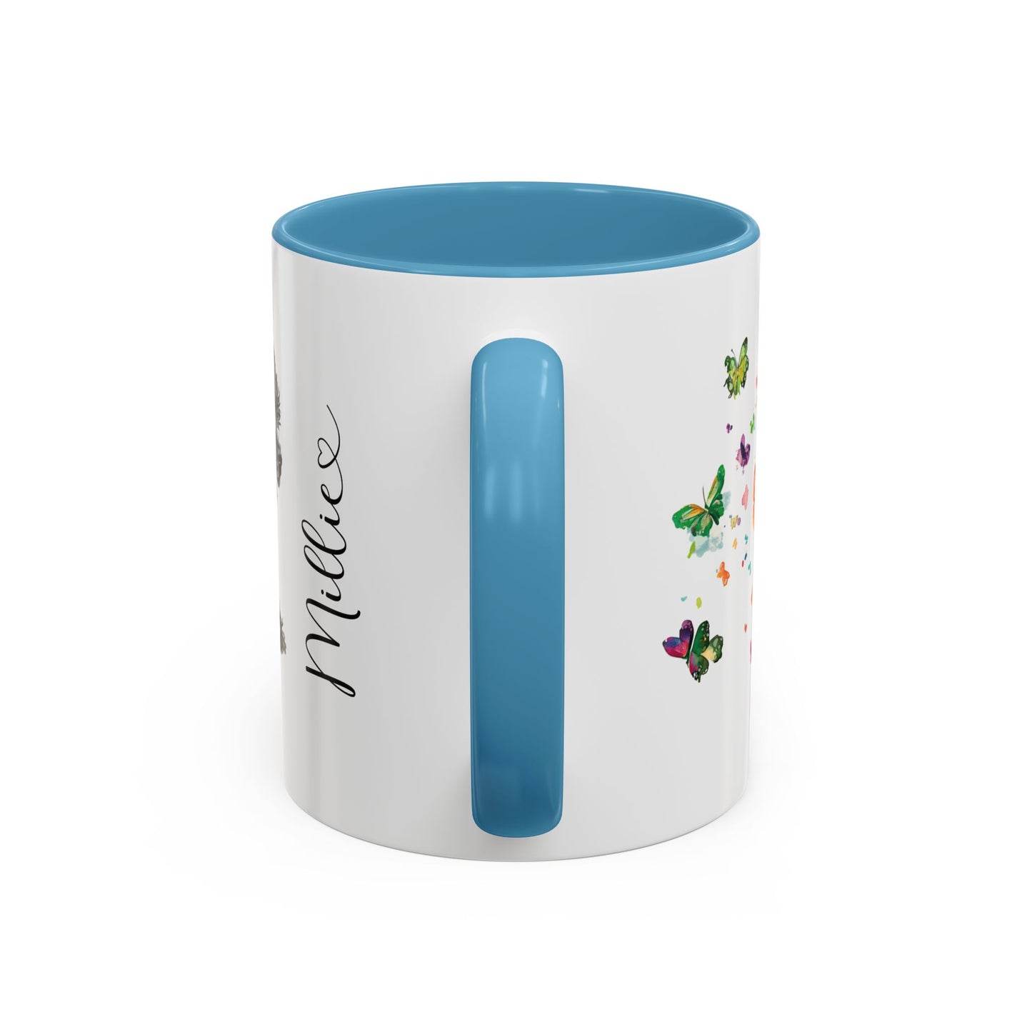 Black Shih Tzu Personalized Accent Mugs, 11oz