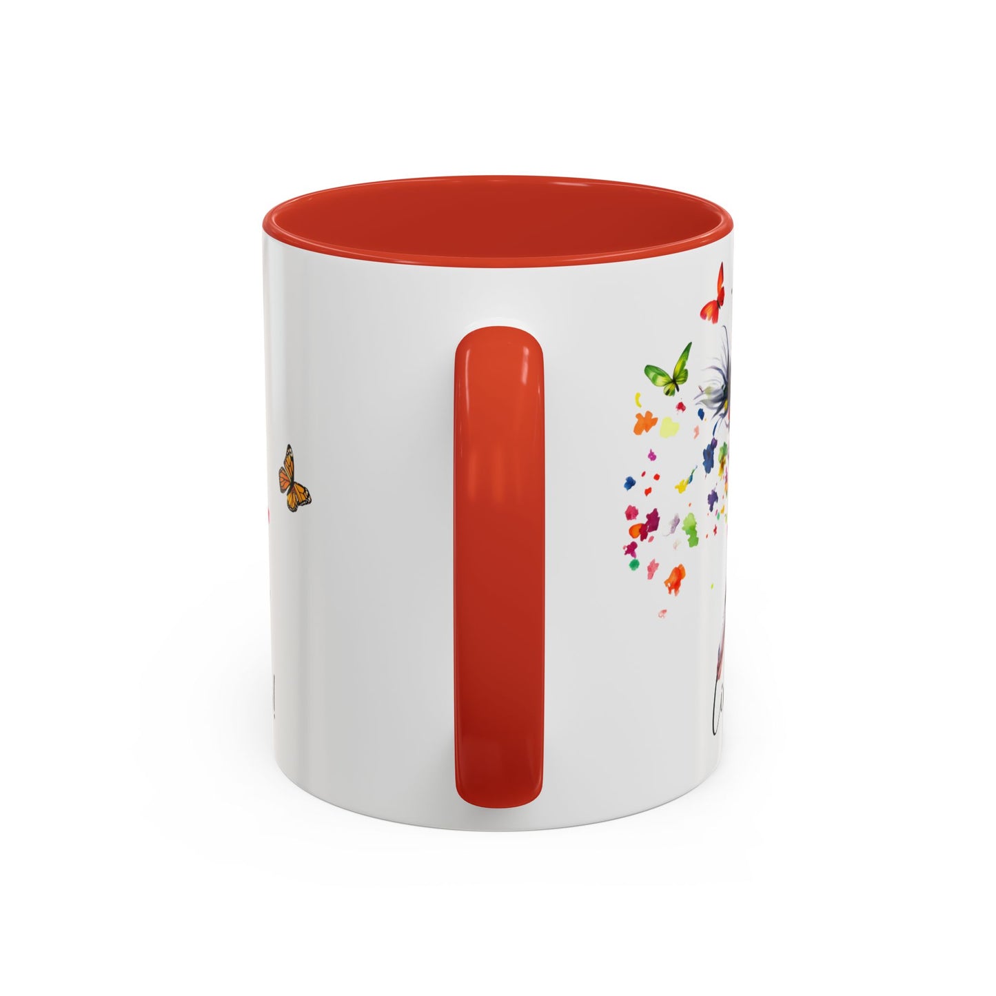 Border Collie, Live like the gate was left open, Colorful Accent Mugs, 11oz