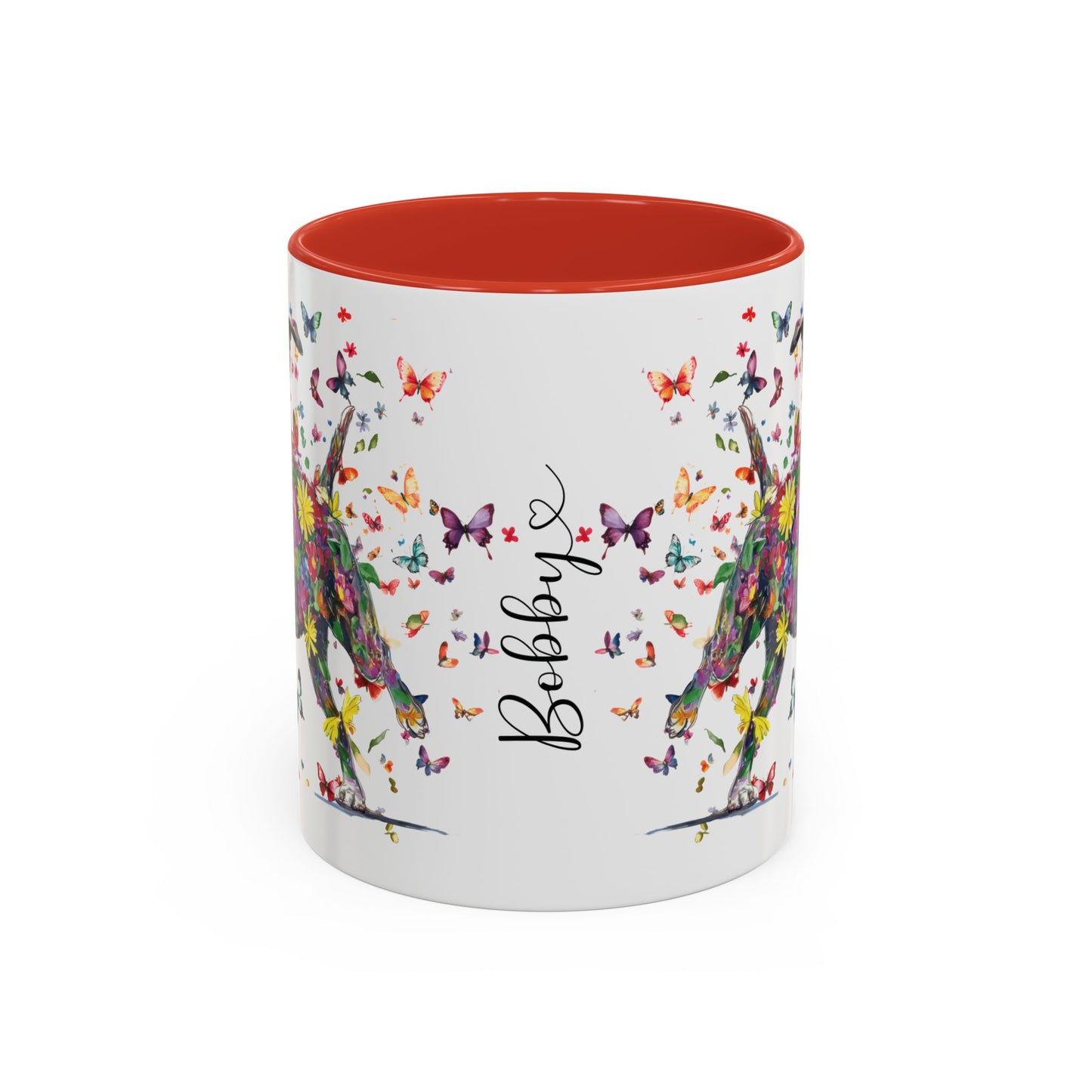 Boxer #2 Personalized Accent Mugs, 11oz
