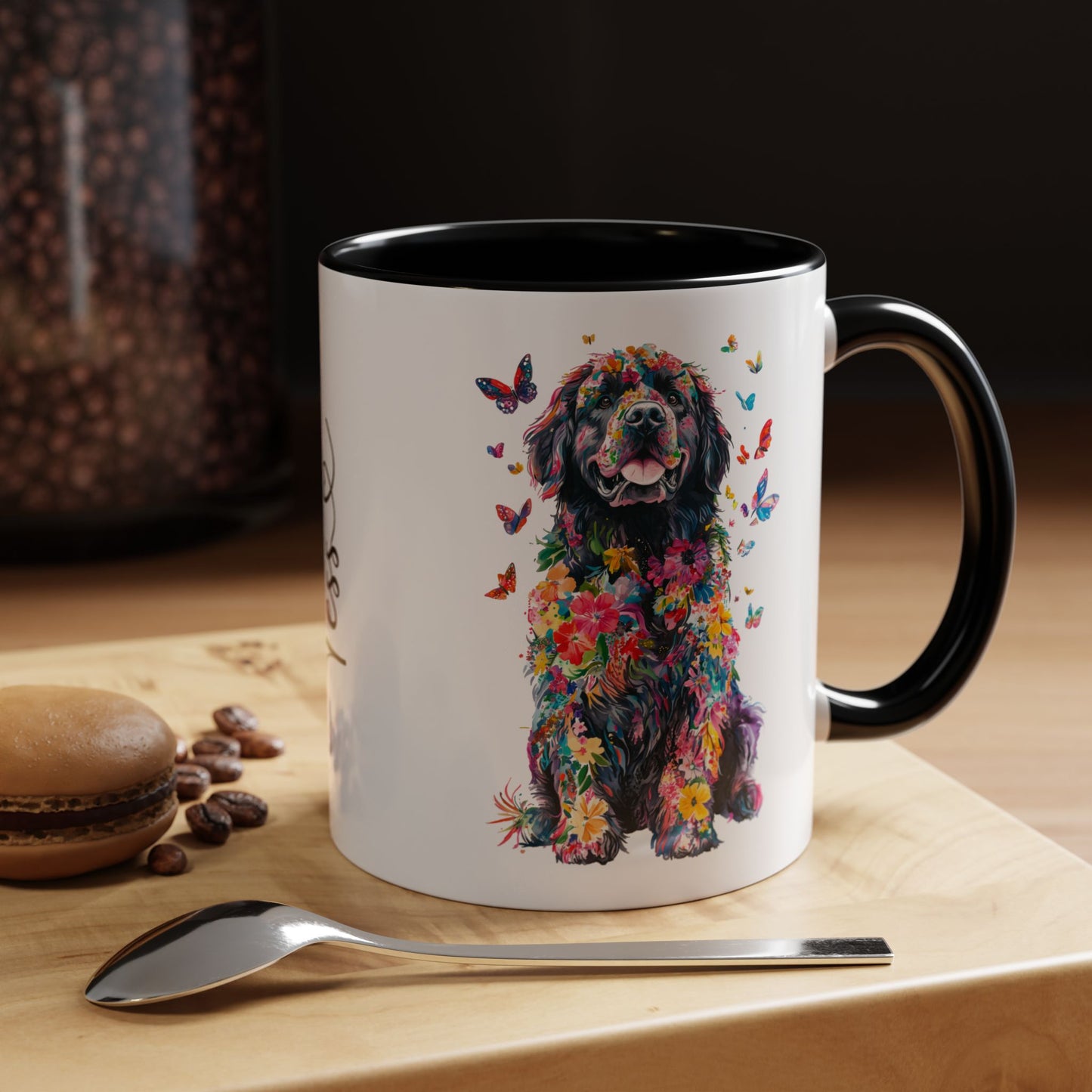 Newfoundland Personalized Colorful Accent Mugs, 11oz