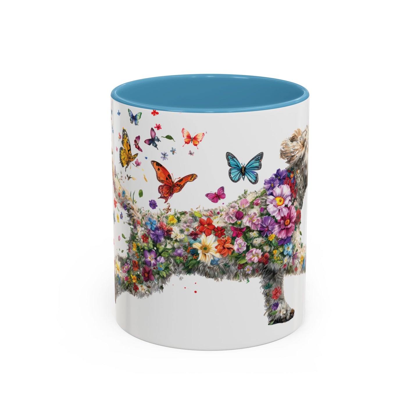 Labradoodle #3 Personalized Accent Mugs, 11oz