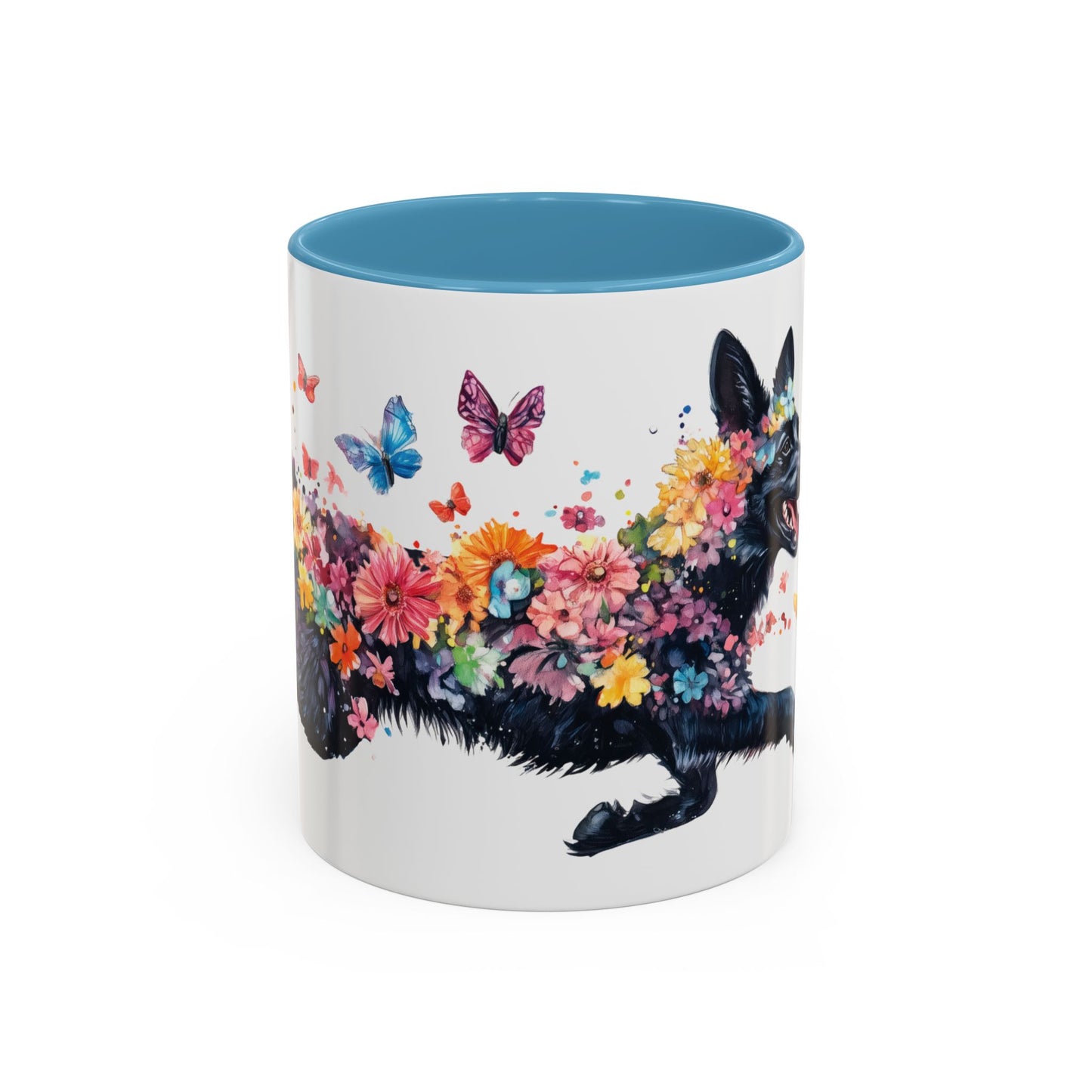Black Shepherd Personalized Accent Mugs, 11oz