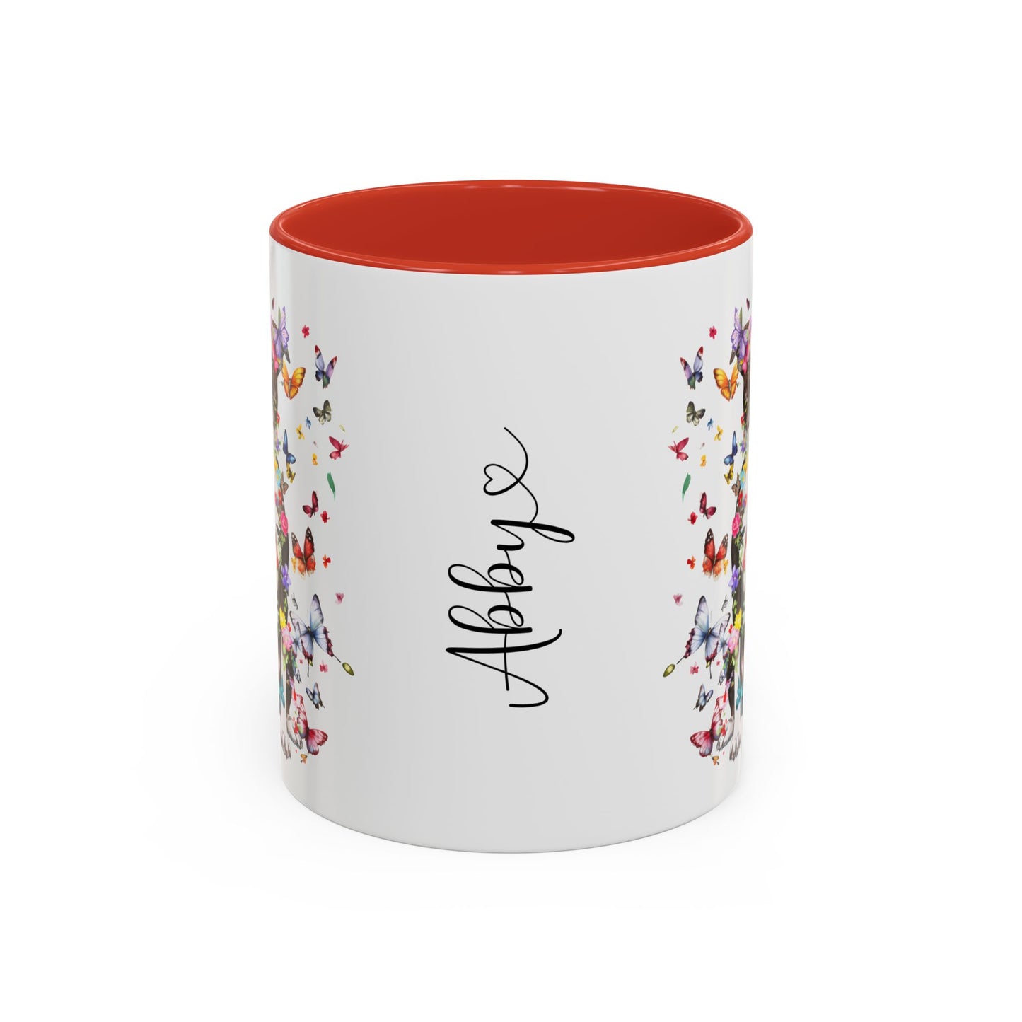 Box Terrier Personalized Colorful Accent Mugs, 11oz