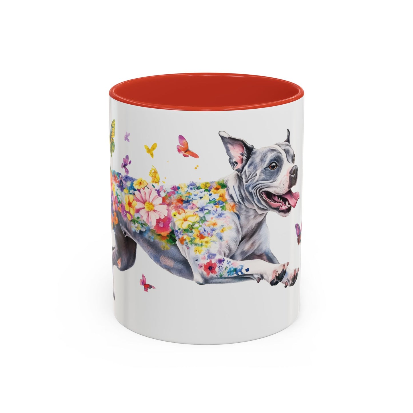 Staffordshire Terrier Personalized Accent Mugs, 11oz