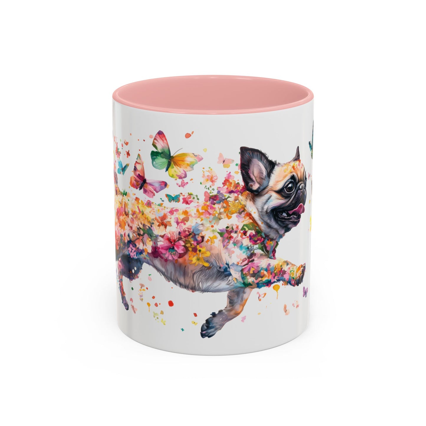 Pug Personalized Accent Mugs, 11oz