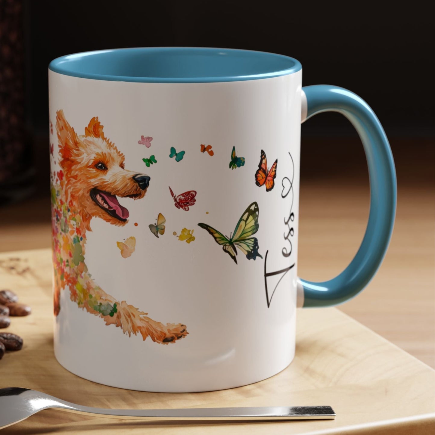 Golden Doodle/Groodle #2 Personalized Colorful Accent Mugs, 11oz