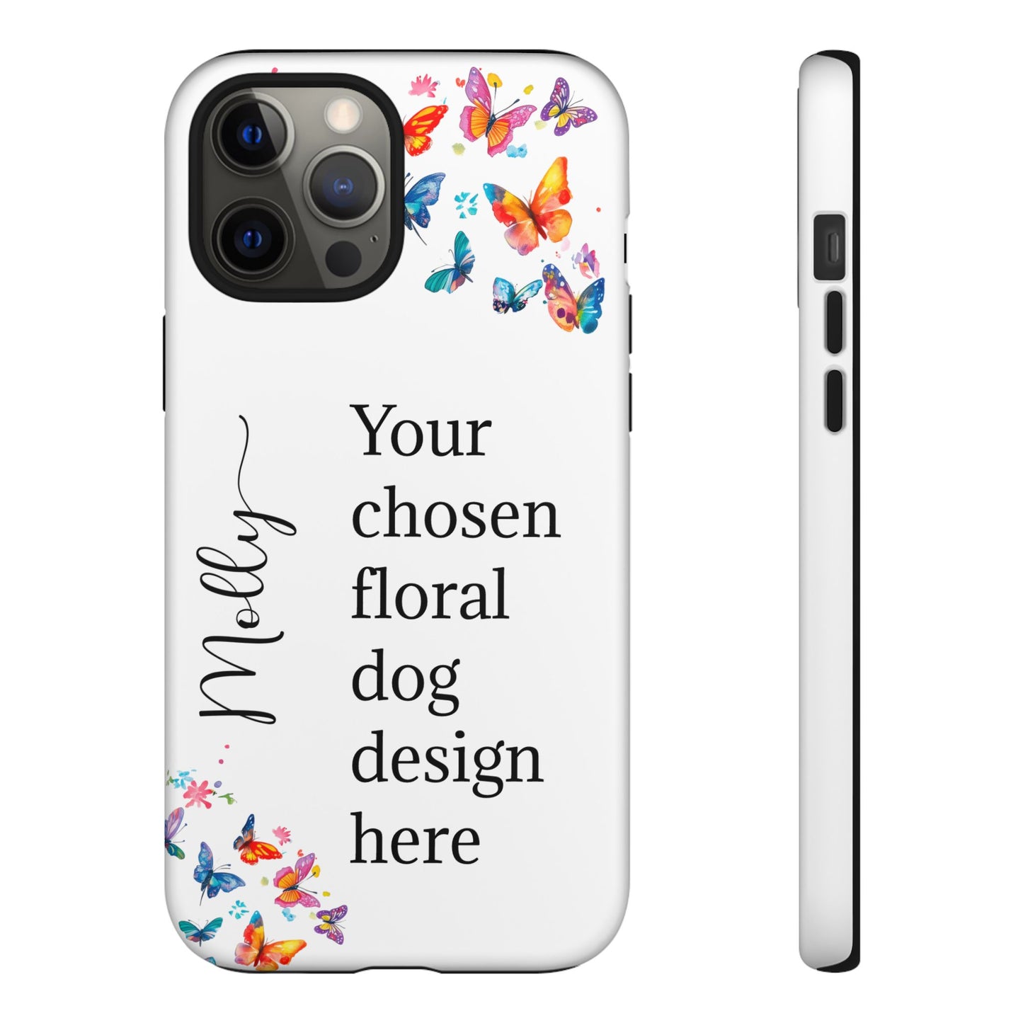 Phone Case, Personalized from ANY OF OUR DESIGNS - White case