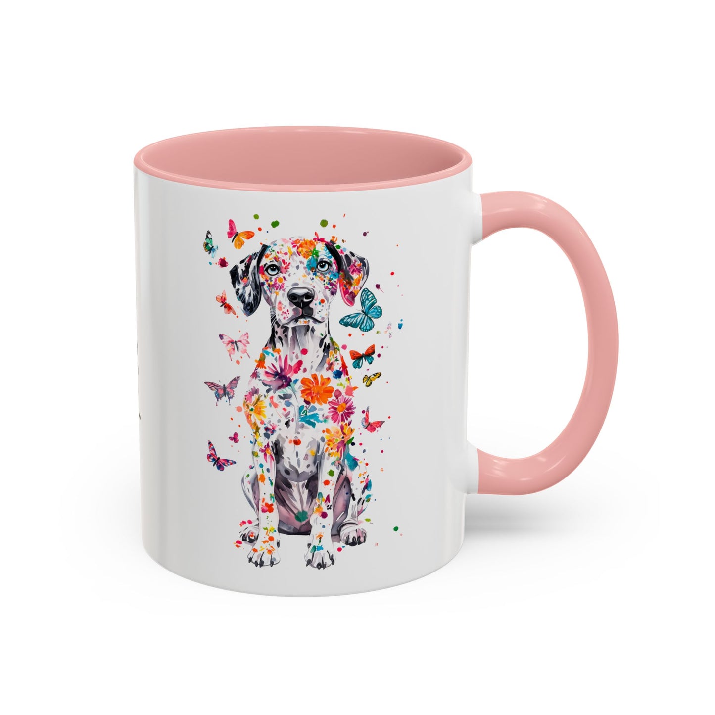 Dalmatian Personalized Colorful Accent Mugs, 11oz