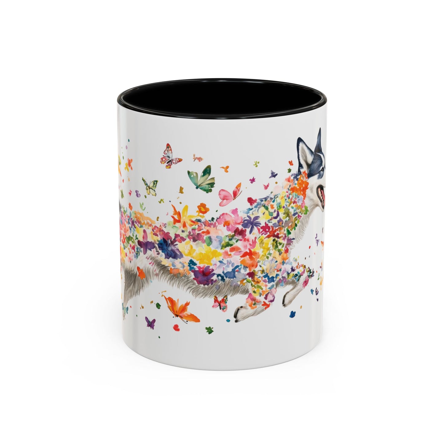 Husky #2 Personalized Accent Mugs, 11oz