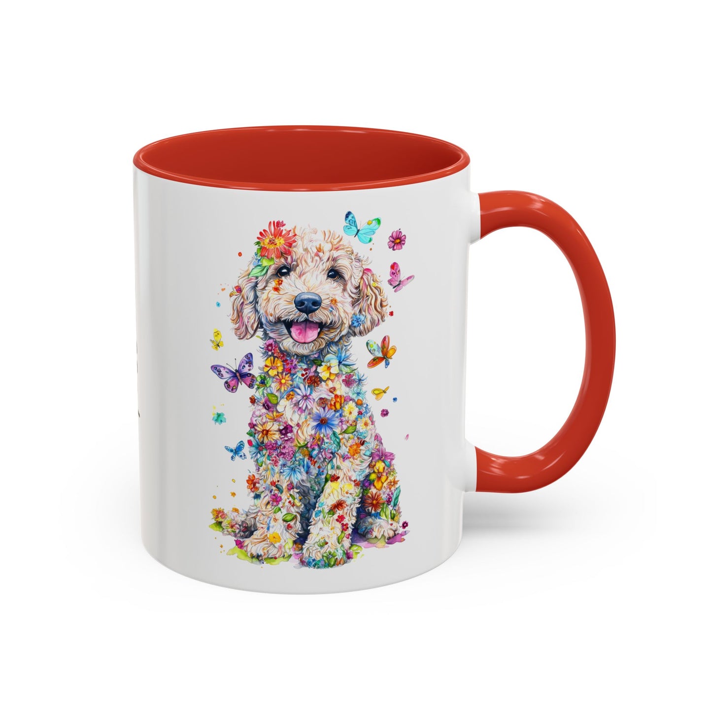 Golden Doodle / Groodle Personalized Colorful Accent Mugs, 11oz