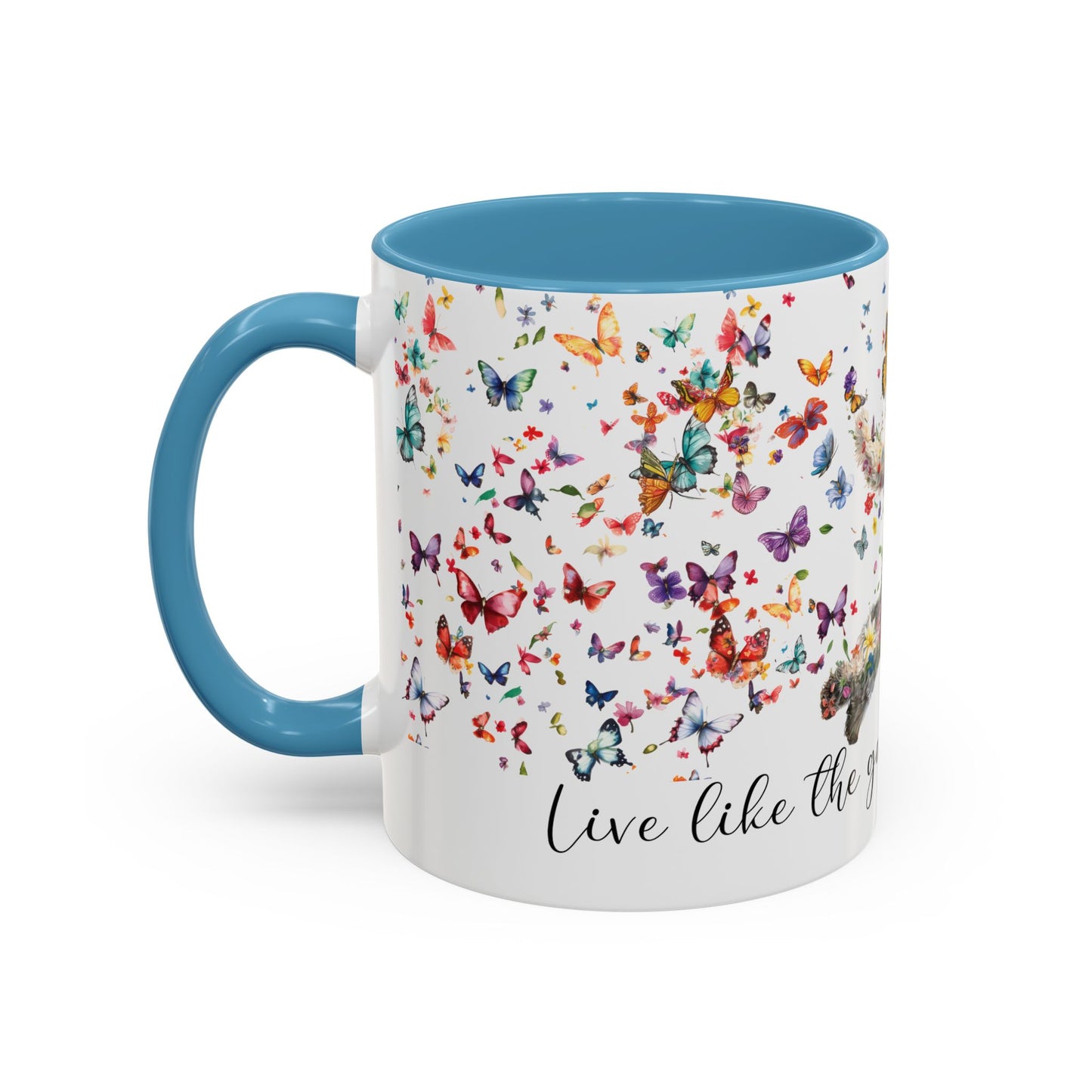 Labradoodle #3 “Live like the gate was left open" Accent Mugs, 11oz