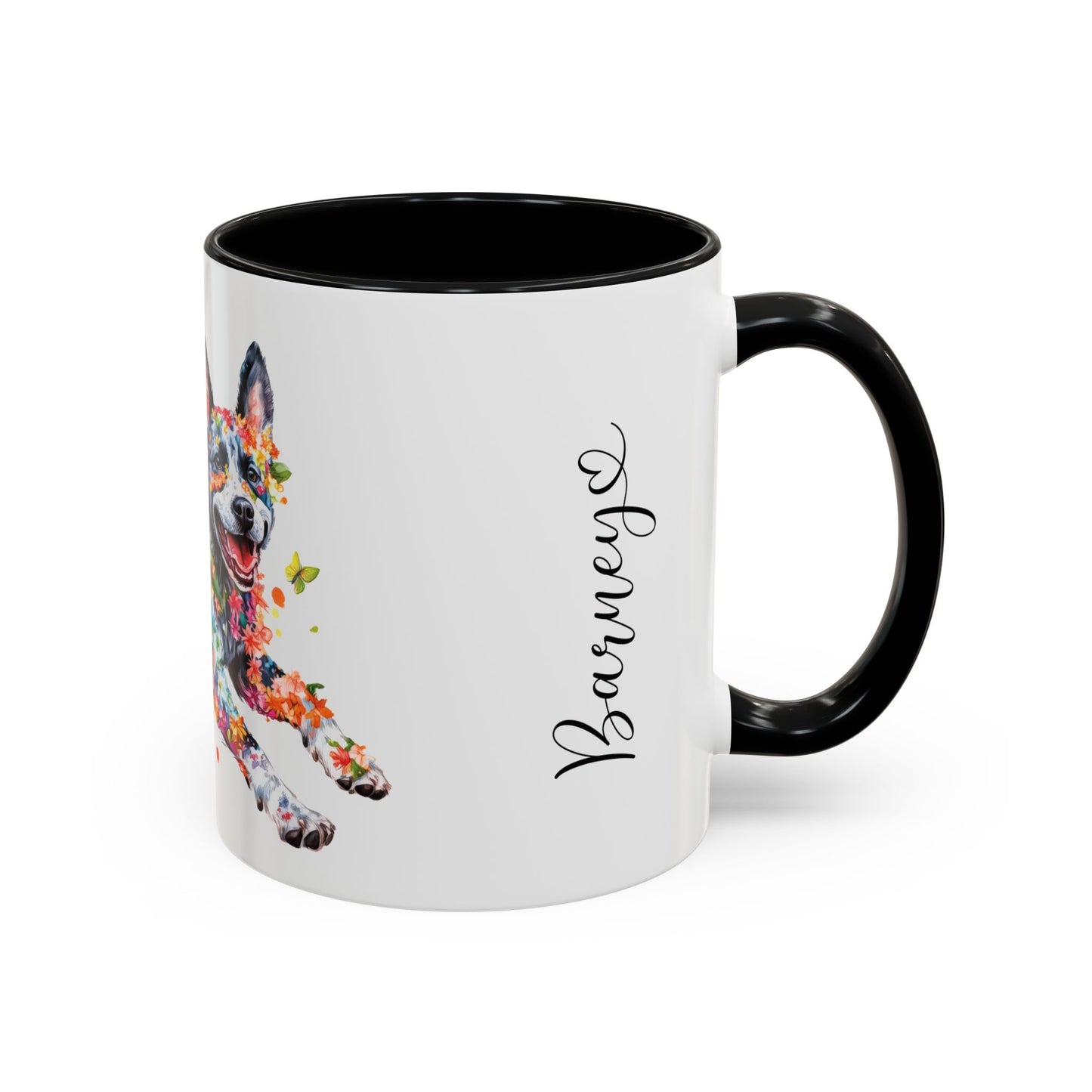 Australian cattle dog (Blue Heeler) Personalized Accent Mugs, 11oz