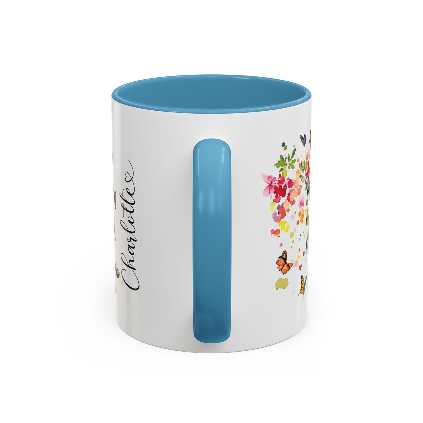 English Setter #3 Personalized Accent Mugs, 11oz