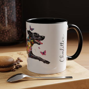 Pointador #2 Personalized Accent Mugs, 11oz