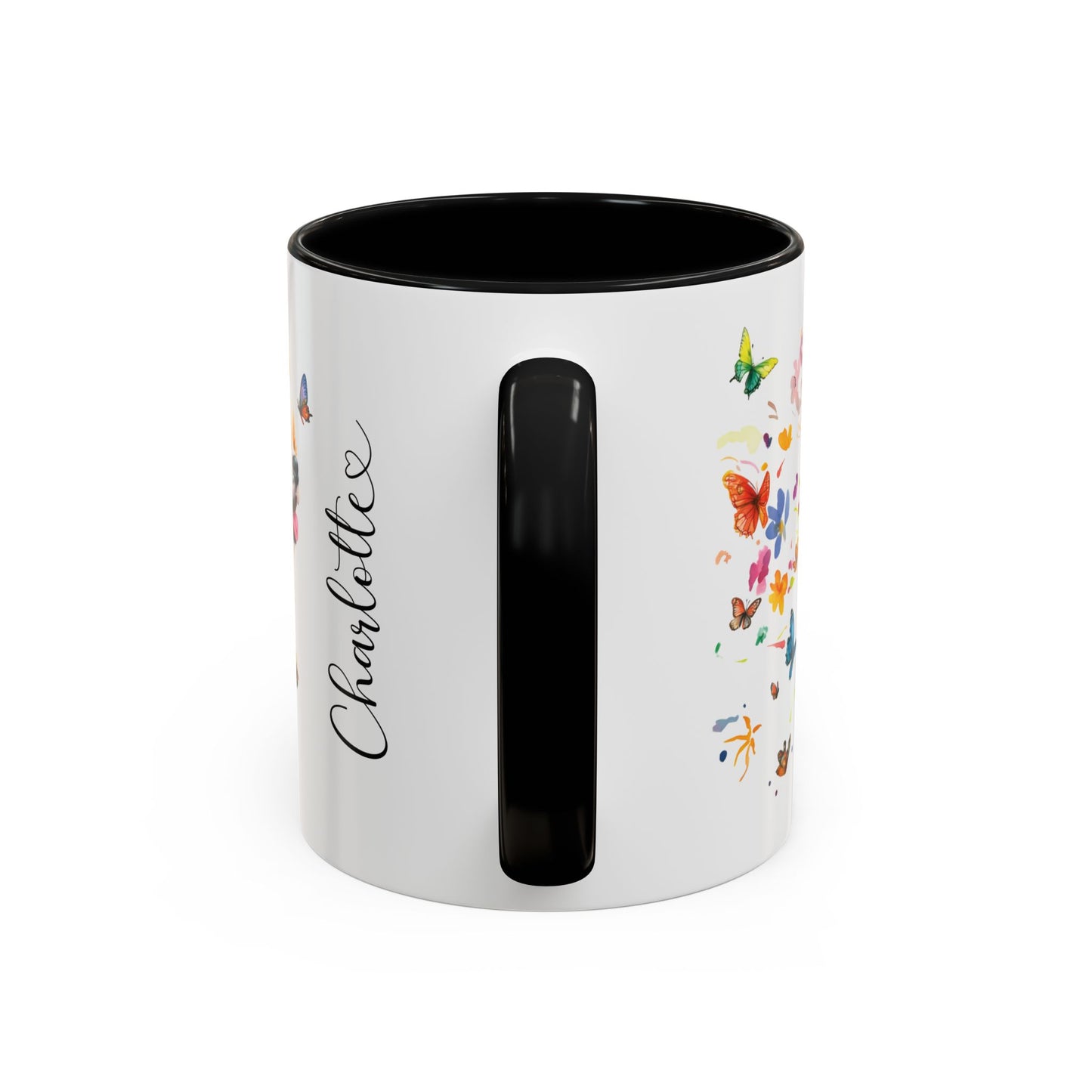 Peekingese Personalized Accent Mugs, 11oz
